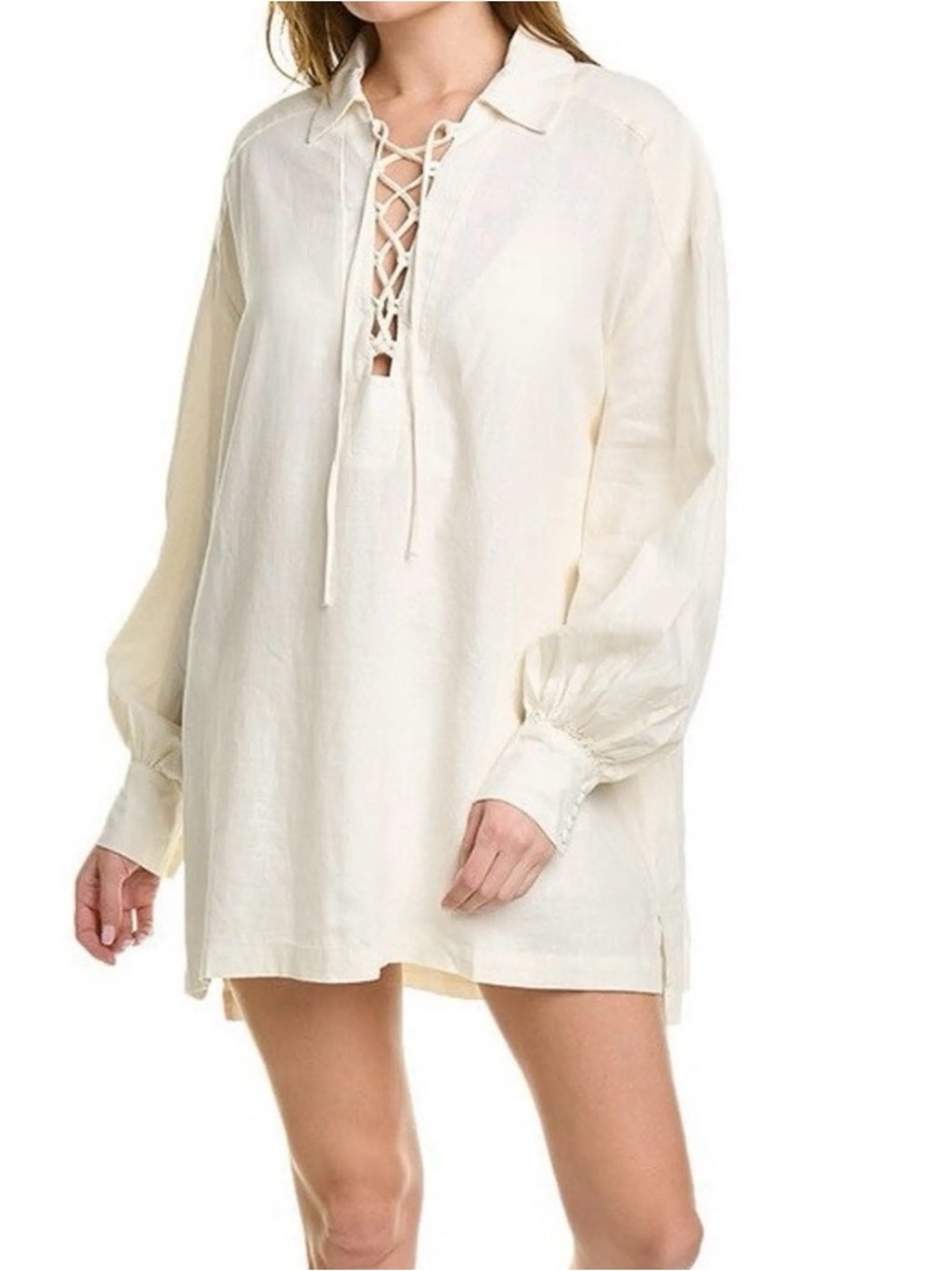 WeWoreWhat Lace up Caftan